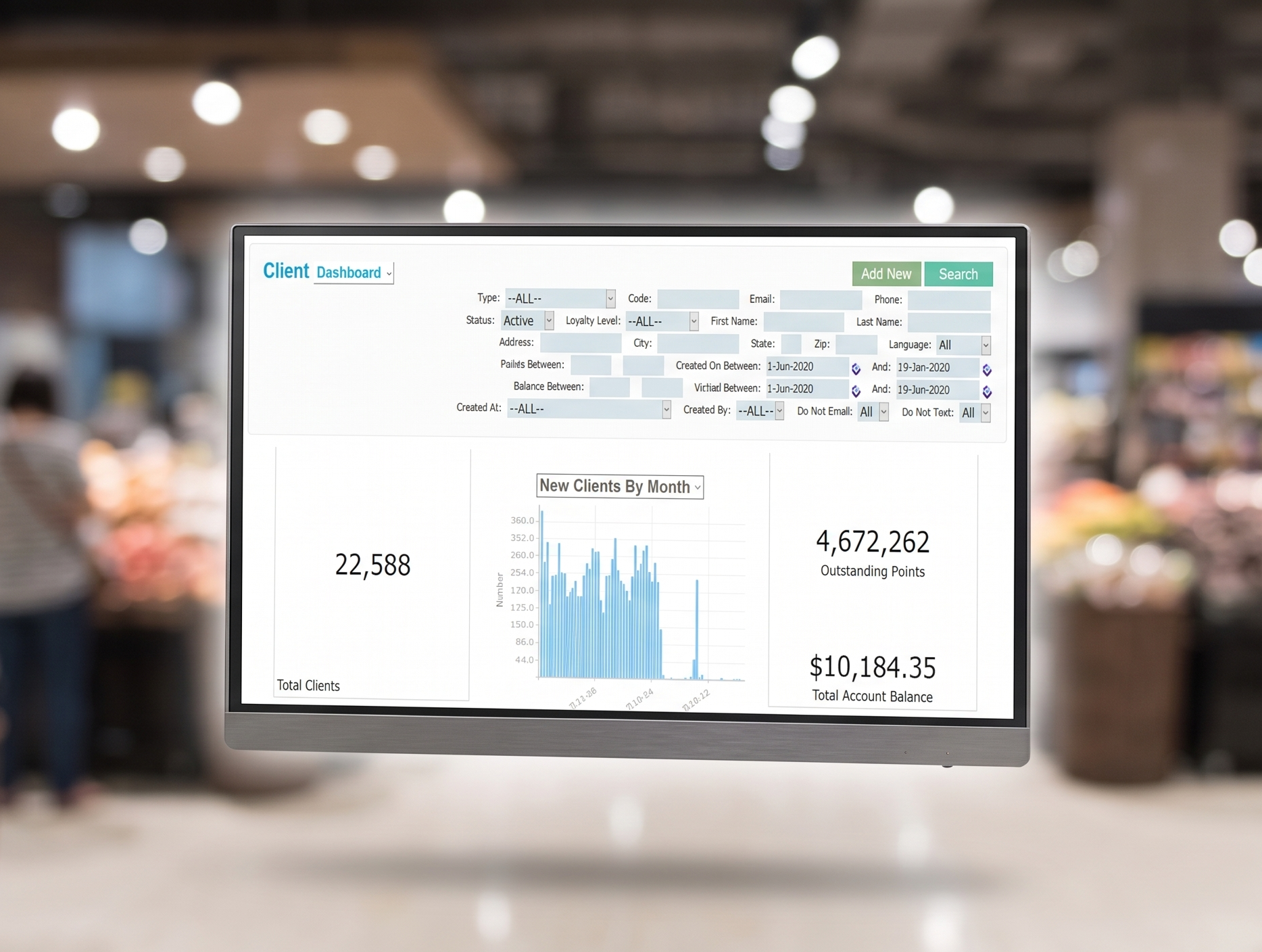 Analytics and reporting dashboard