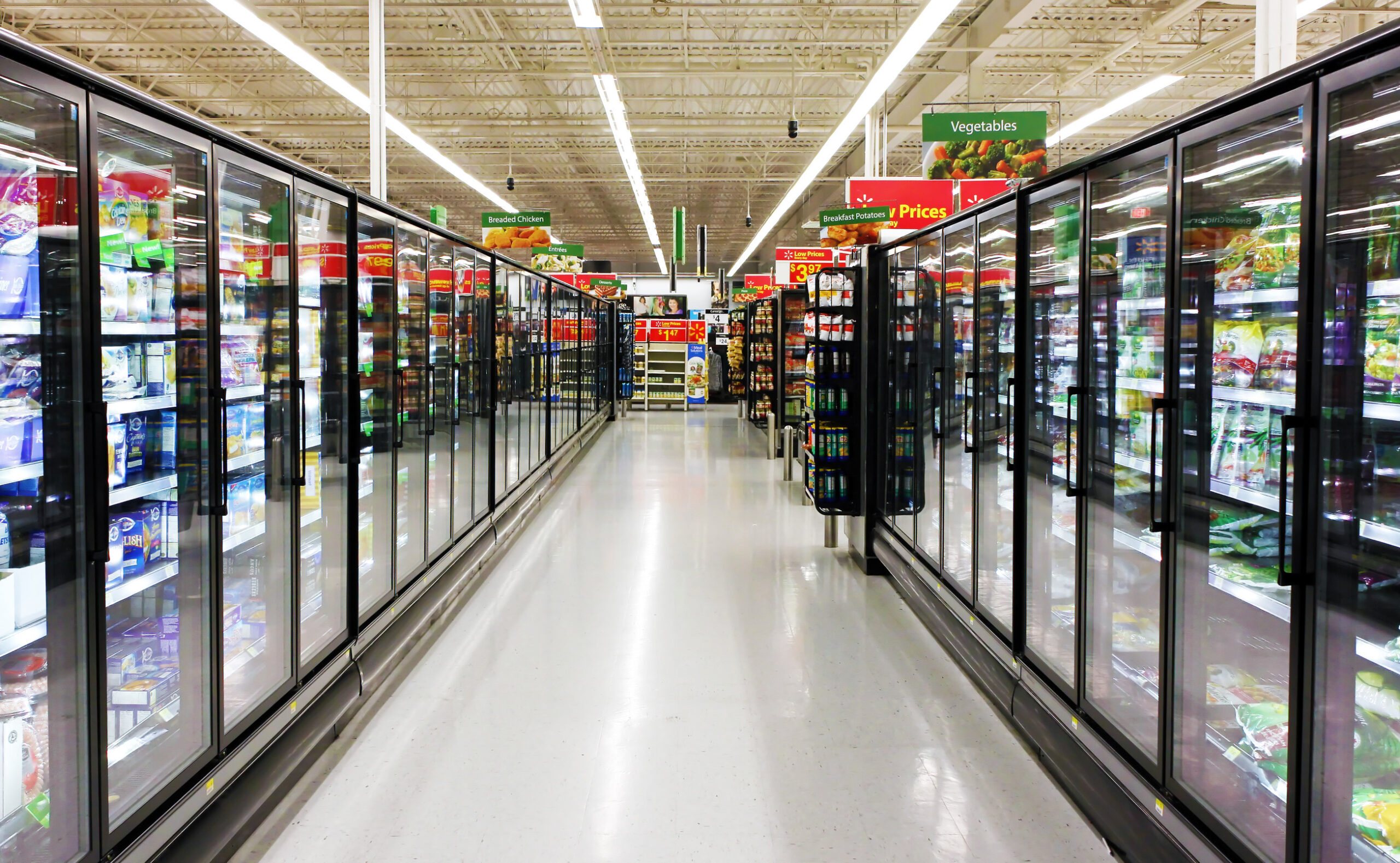 Frozen foods aisle