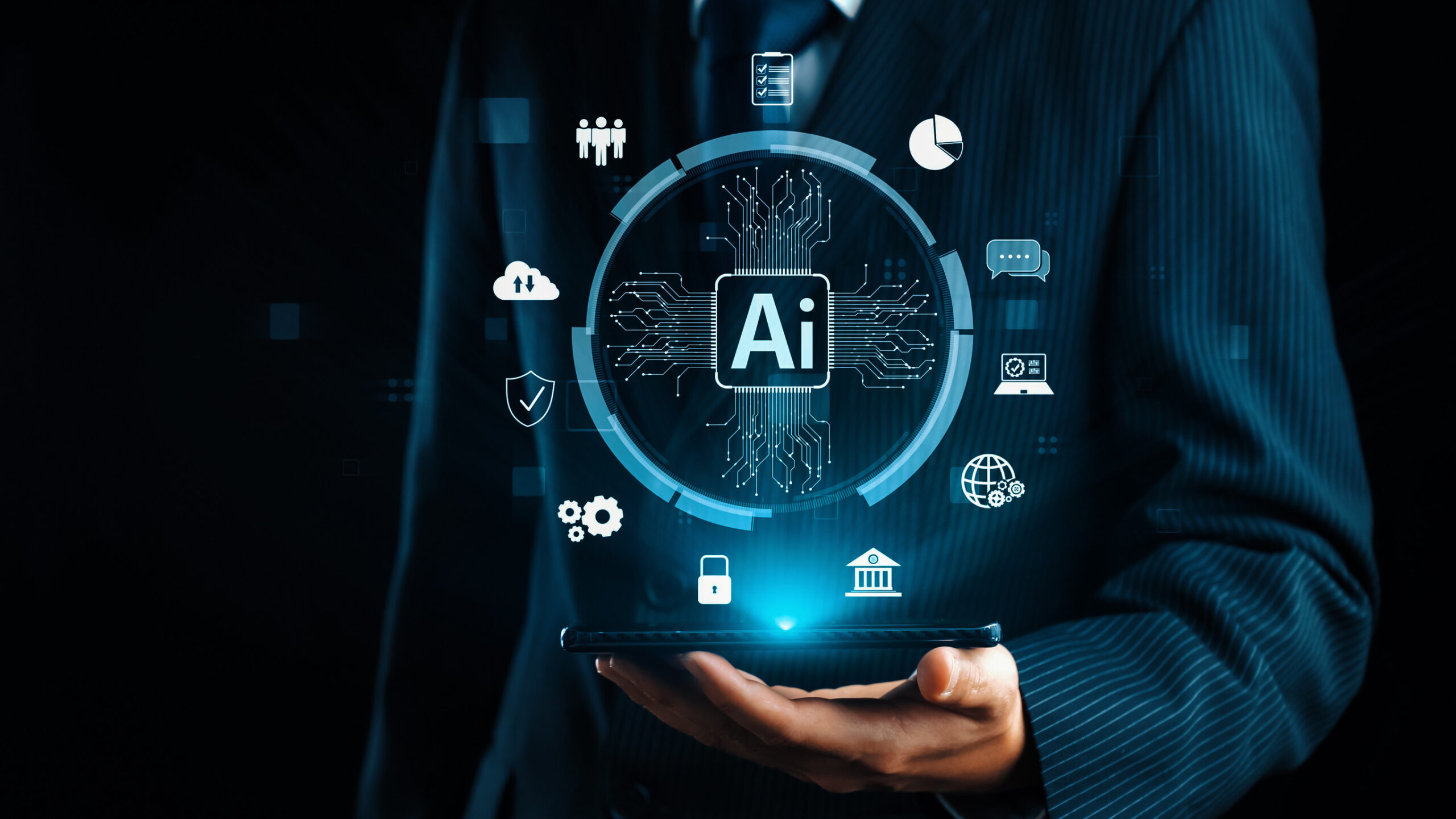 Human interact with AI artificial intelligence brain process generative AI UUID